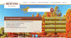 Desktop Screenshot of cityofmustang.org