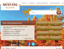 Tablet Screenshot of cityofmustang.org